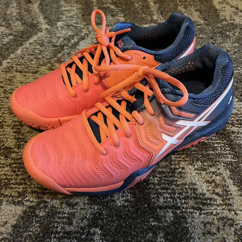 Asics Womens Gel Revolution 7 E751Y Pink Running Shoes Sneakers Size 6 EUC